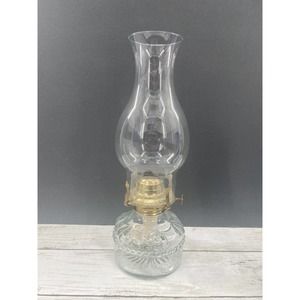 Vintage Eagle Oil Fuel Lantern Lamp 330 Antique Clear Glass 12.5" USA MADE